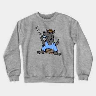 Blues Wolf Crewneck Sweatshirt